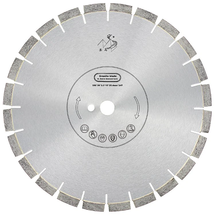 Granīta akmens zāģa asmens